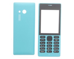 Előlap Nokia 150 komplett ház előlap + akkufedél billentyűzet kék (utángyártott)